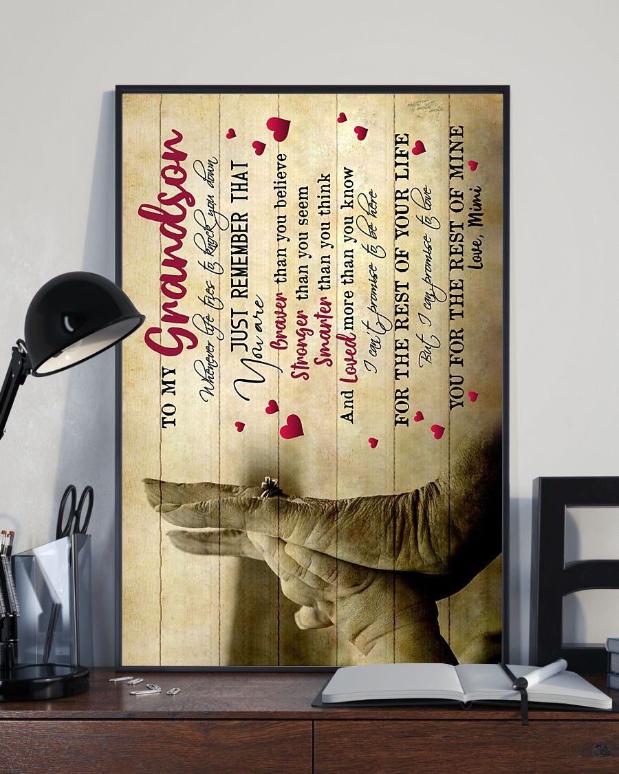 To My Grandson Poster-A Loves Gift