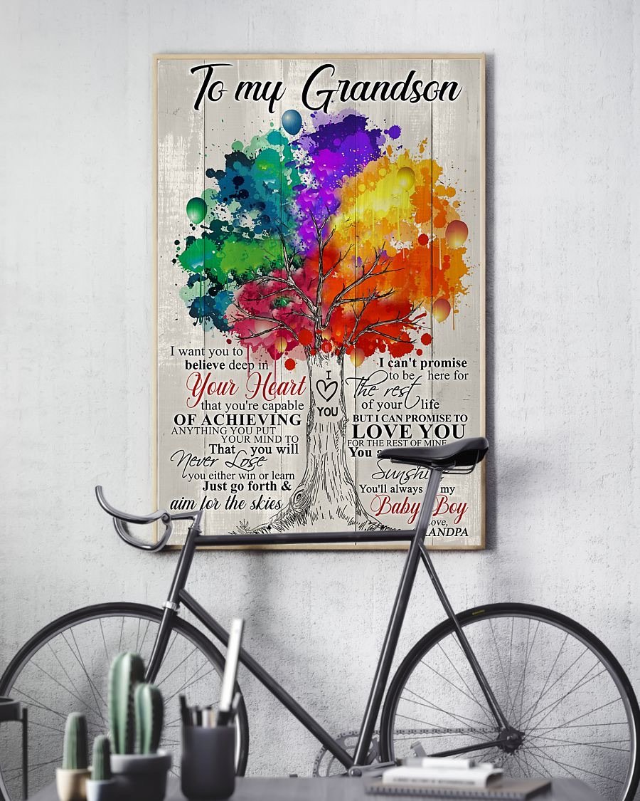 To My Grandson Poster-A Loves Gift