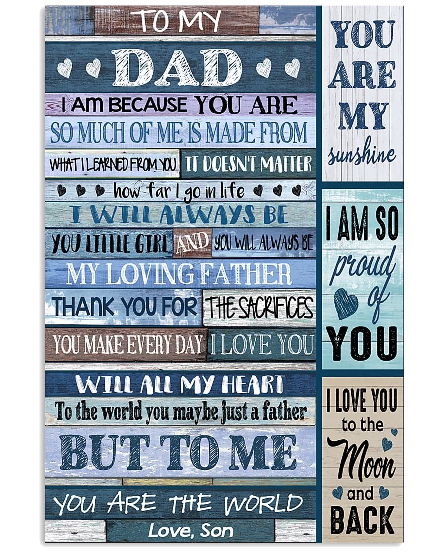 To My Dad Poster-A Loves Gift