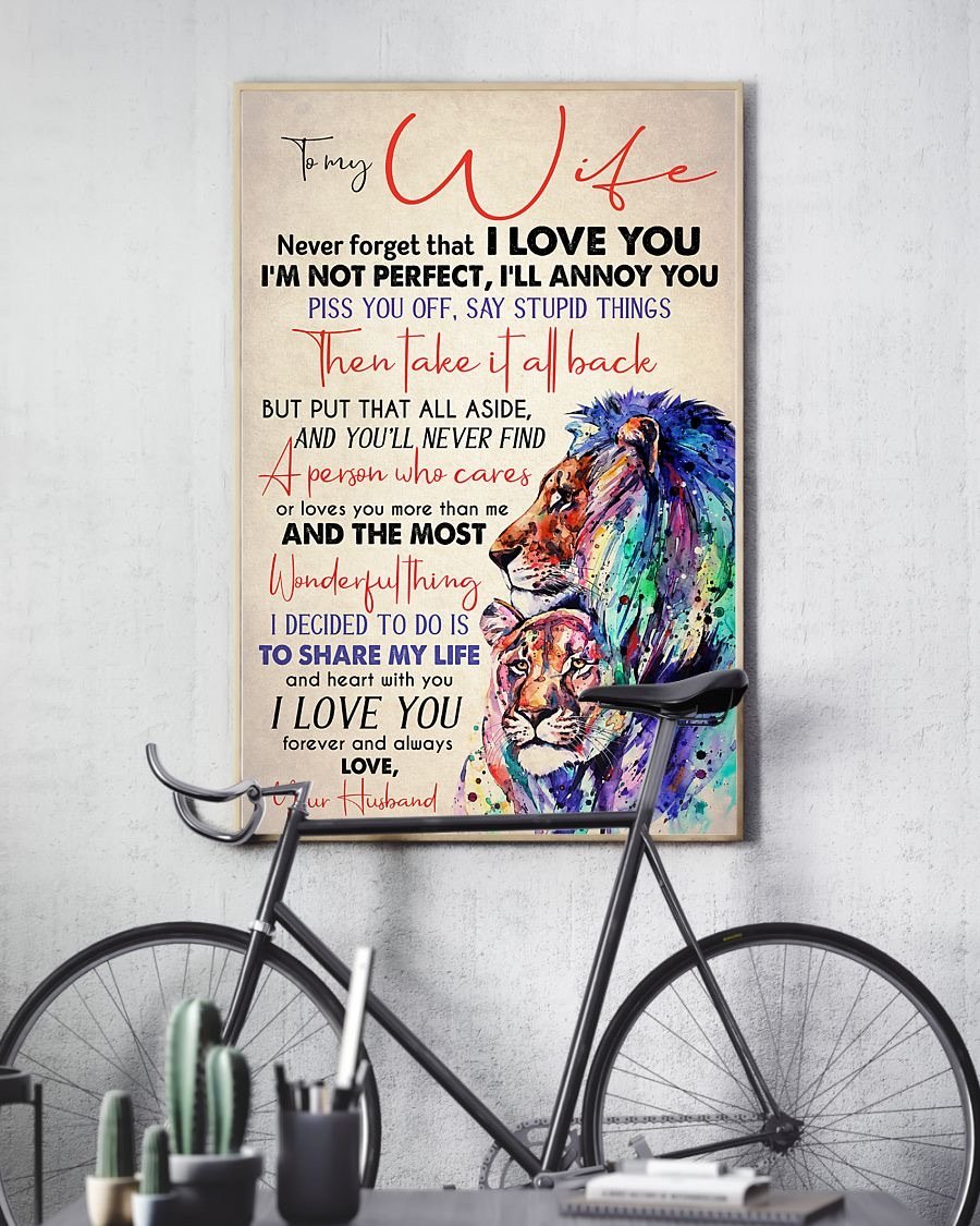 Perfect Gifts For Wife - To My Wife  Poster-A Loves Gift