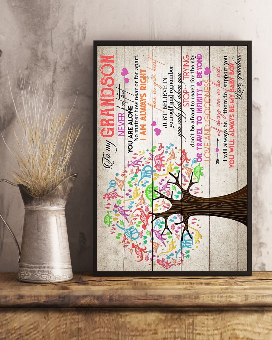 To My Grandson Poster-A Loves Gift