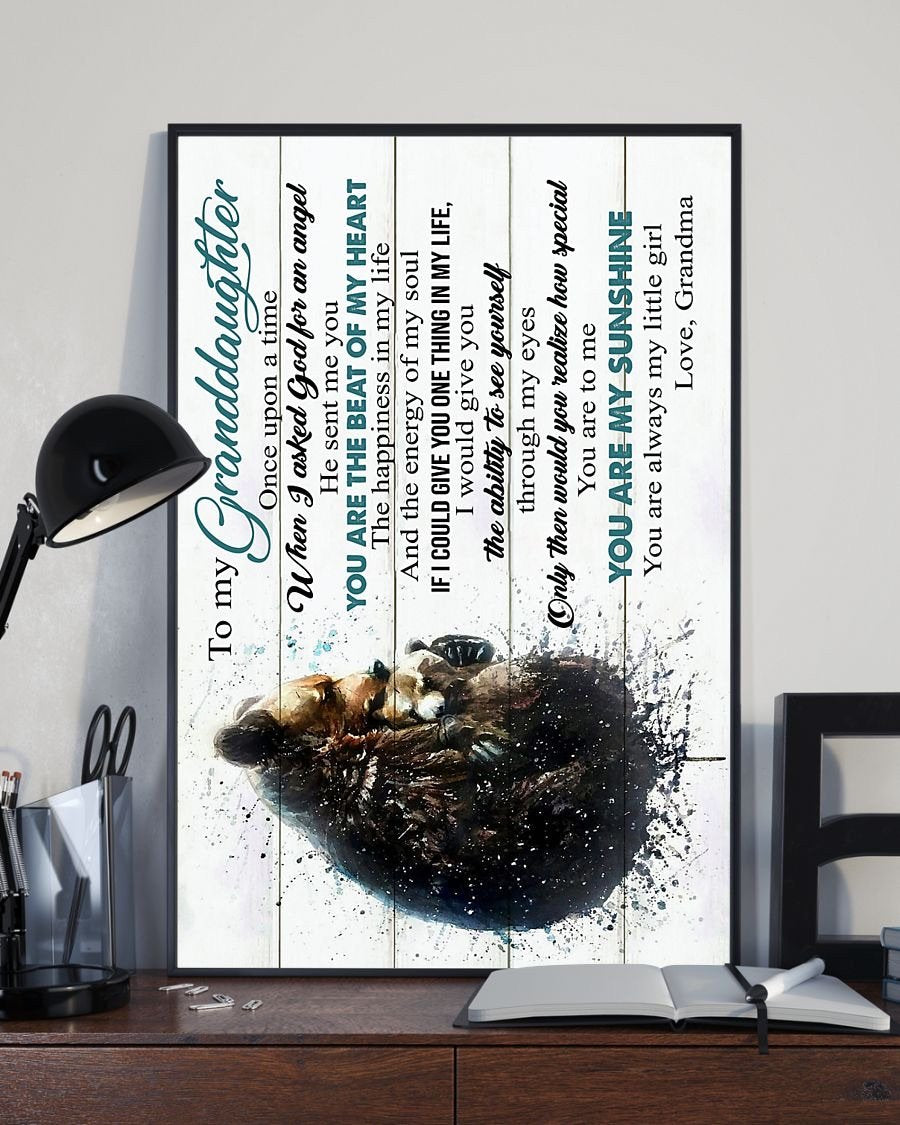 To My Granddaughter Poster-A Loves Gift