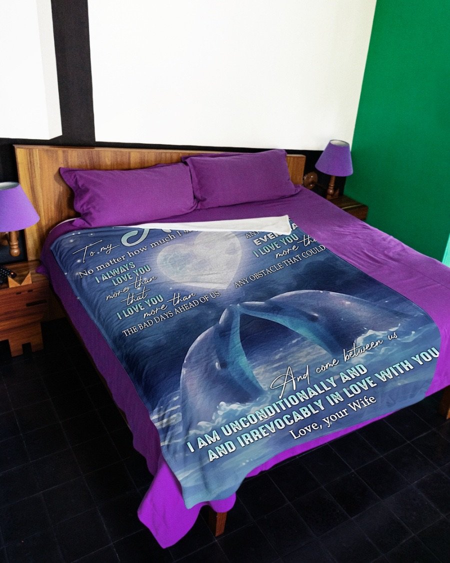 Fleece Blanket - To My Husband Fleece Blanket-A Loves Gift