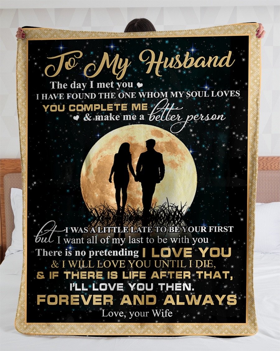 Fleece Blanket - To My Husband Fleece Blanket-A Loves Gift