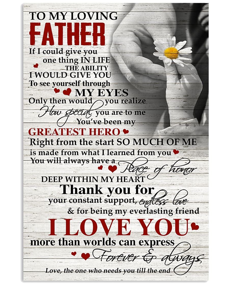 To My Dad Poster-A Loves Gift