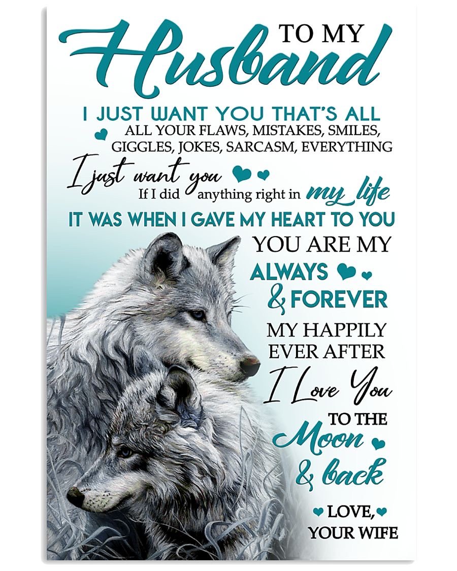 Perfect Gifts For Husband - To My Husband Poster-A Loves Gift