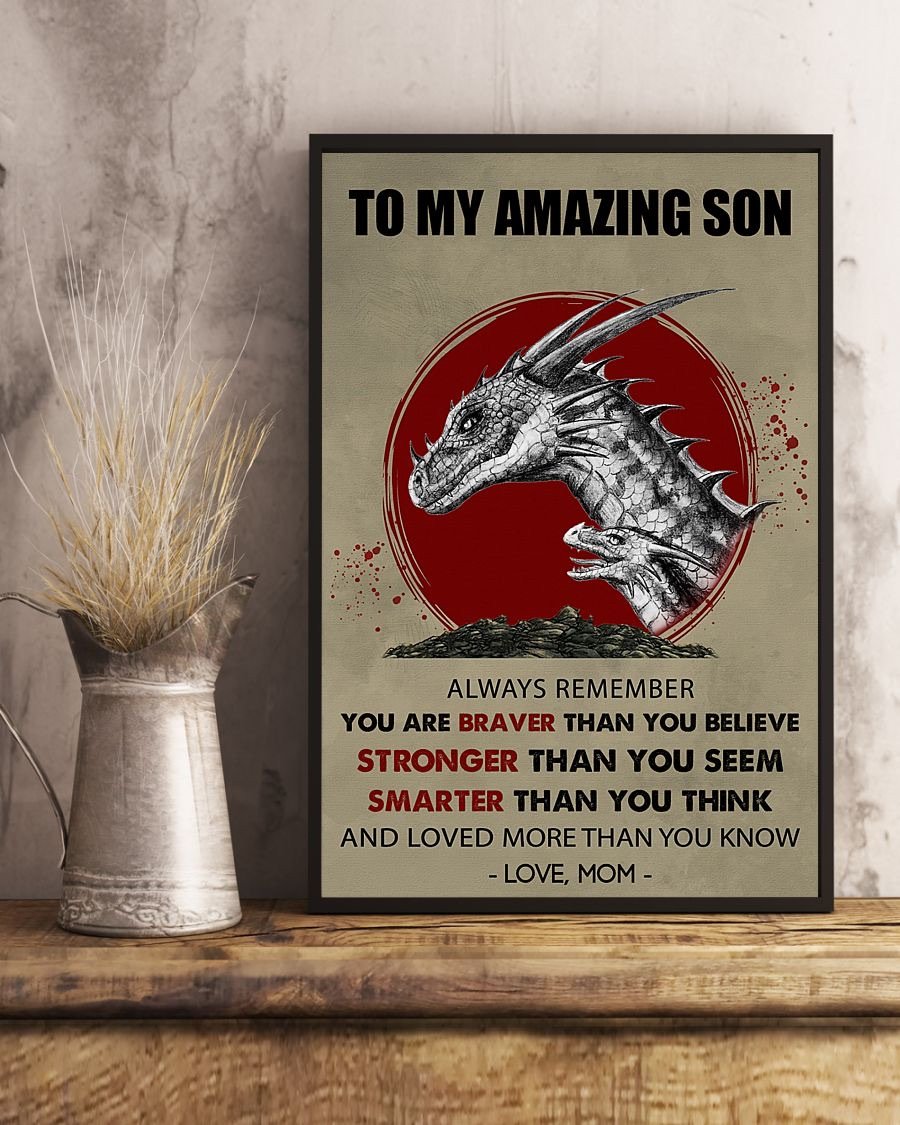 To My Son Poster - Great Gifts For Your Son-A Loves Gift