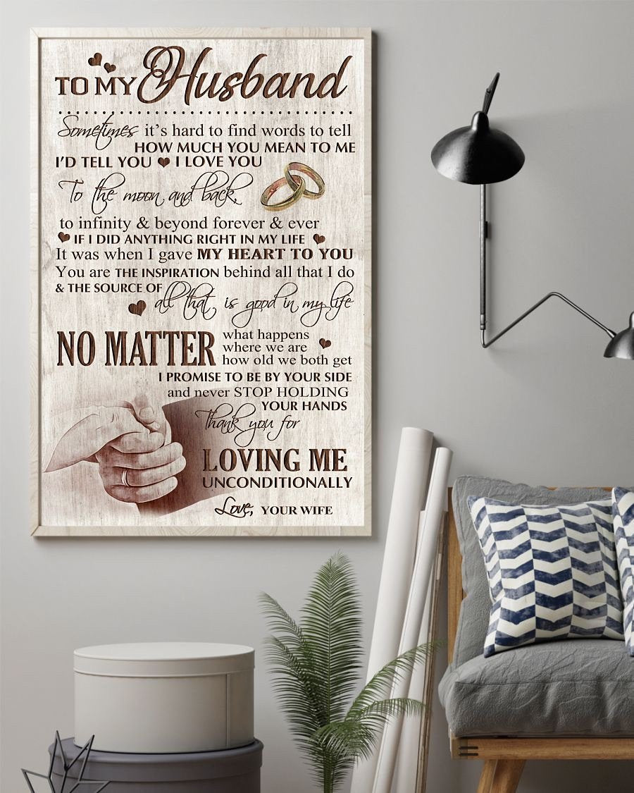 Perfect Gifts For Husband - To My Husband Poster-A Loves Gift