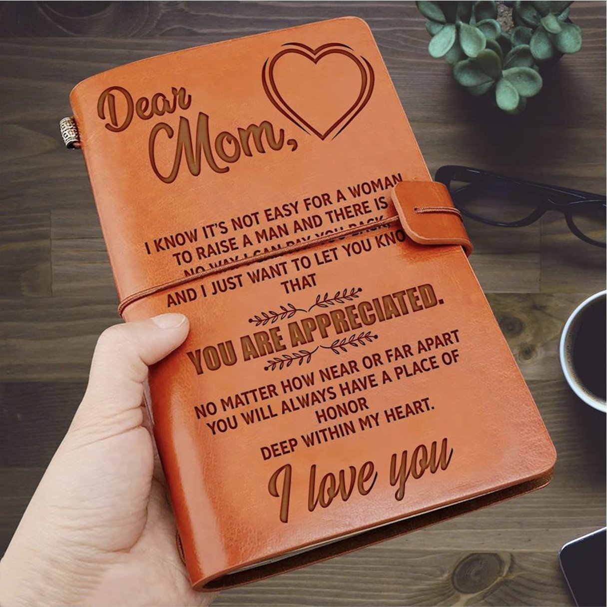 To My Mom - Vintage Journal Notebook-A Loves Gift