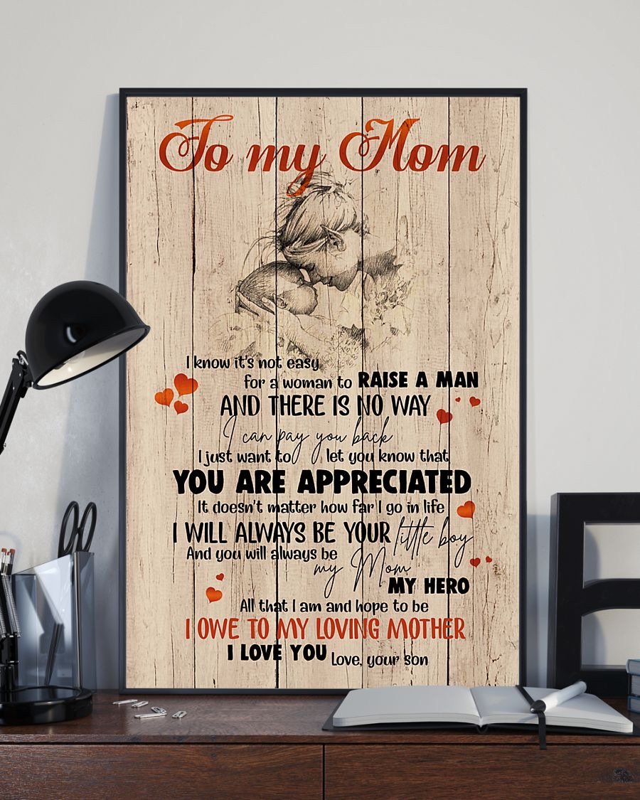 To My Mom Poster-A Loves Gift