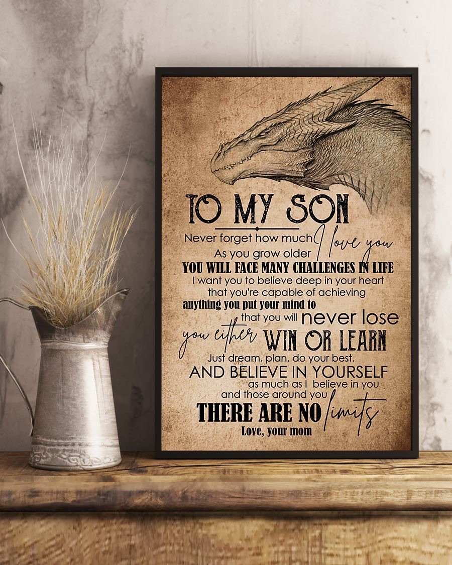 To My Son Poster - Great Gifts For Your Son-A Loves Gift