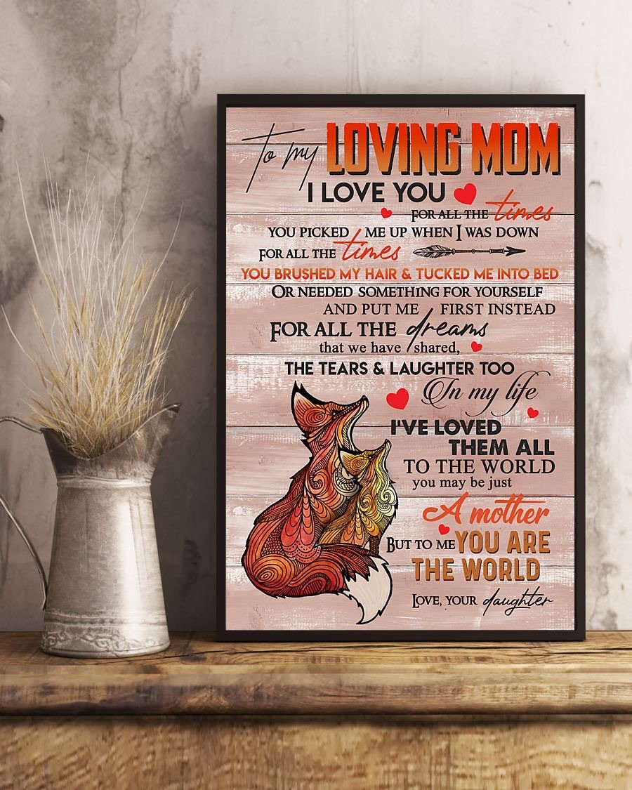 To My Mom Poster-A Loves Gift