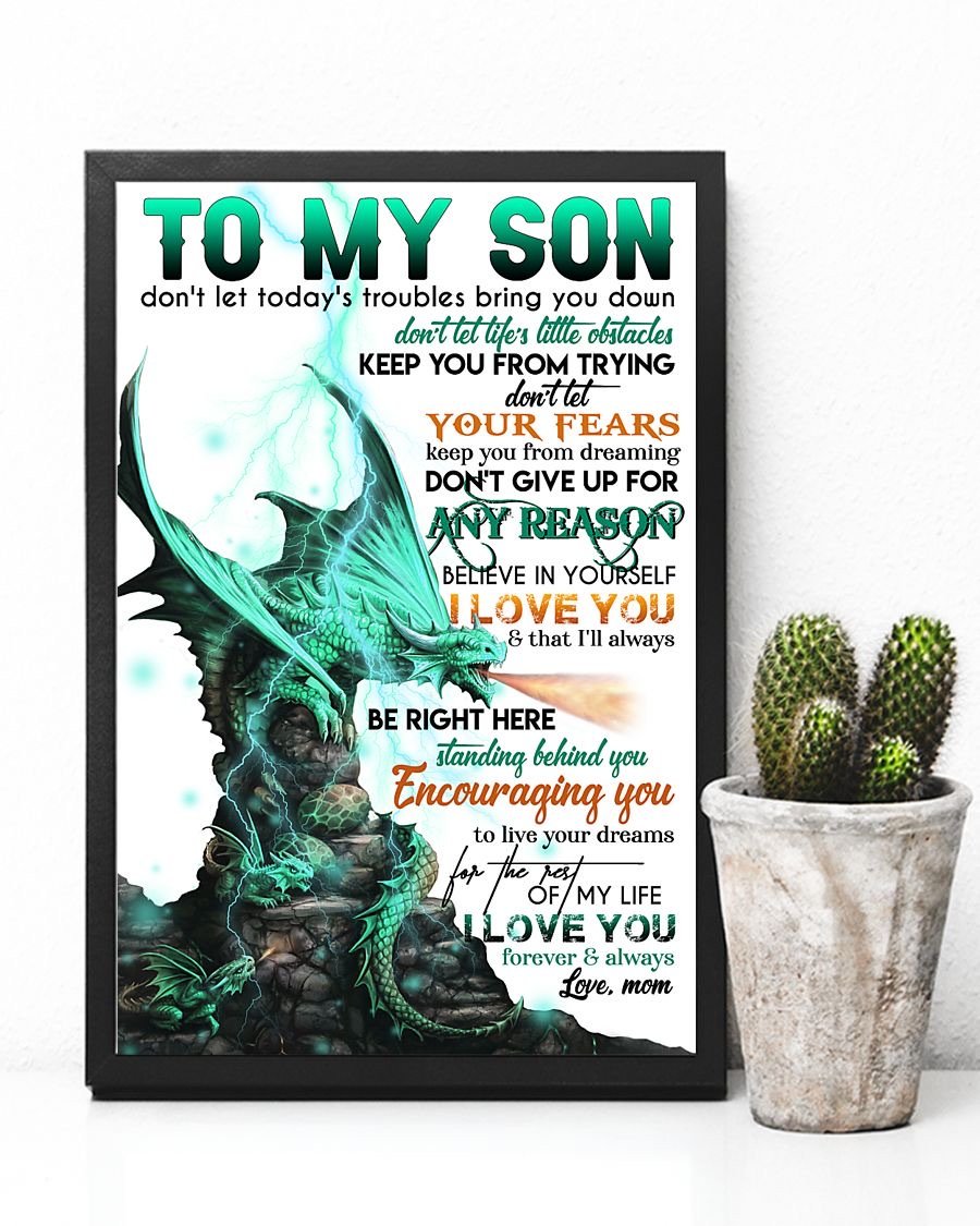 To My Son Poster - Great Gifts For Your Son-A Loves Gift