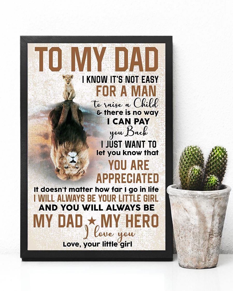 To My Dad Poster-A Loves Gift