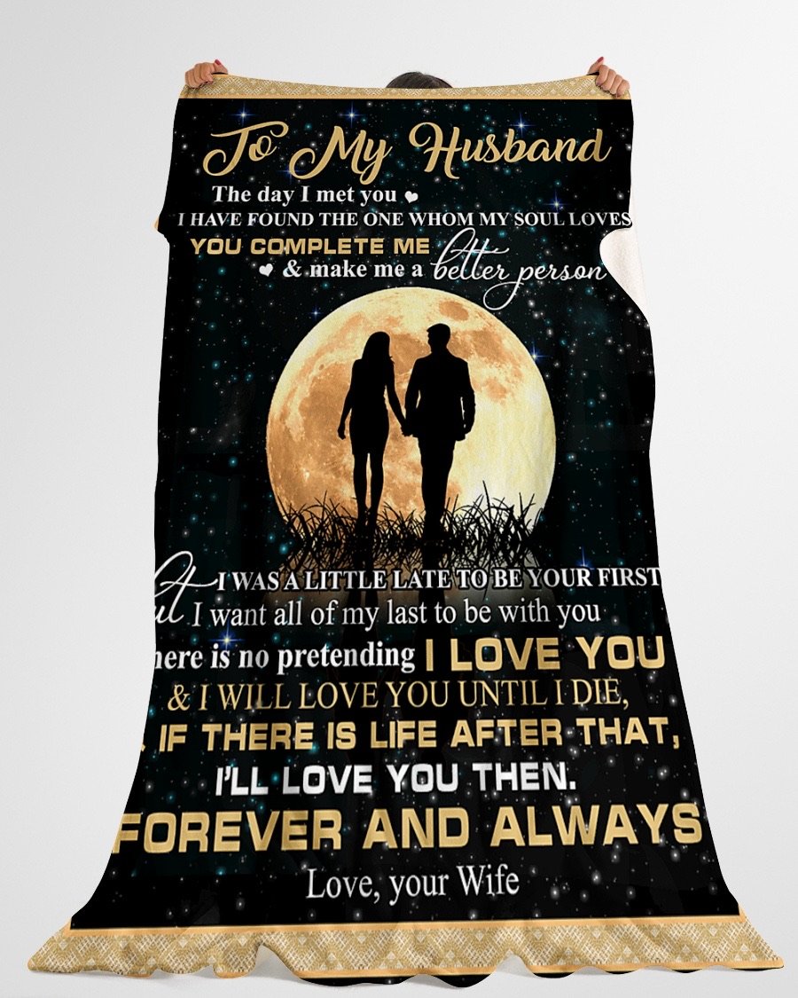 Fleece Blanket - To My Husband Fleece Blanket-A Loves Gift
