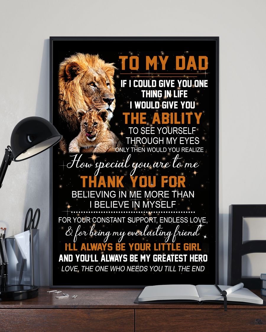 To My Dad Poster-A Loves Gift