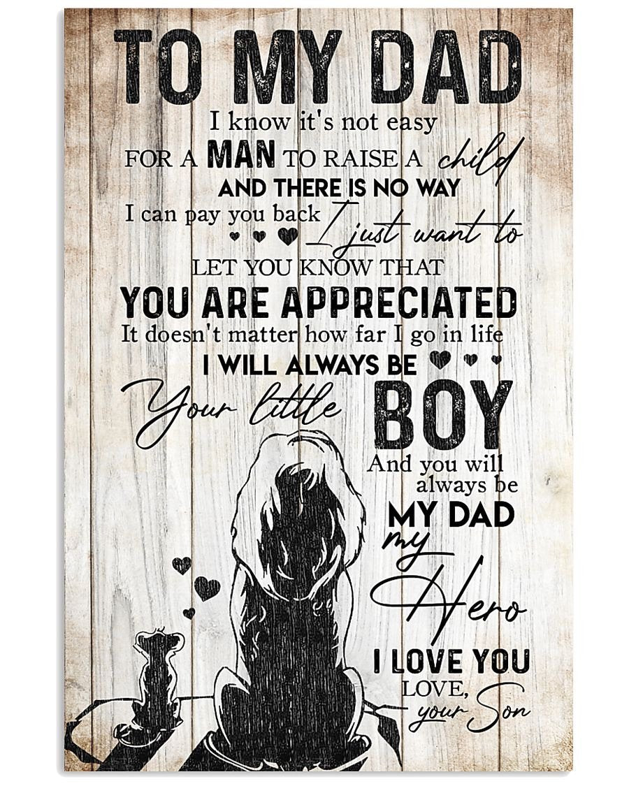 To My Dad Poster-A Loves Gift
