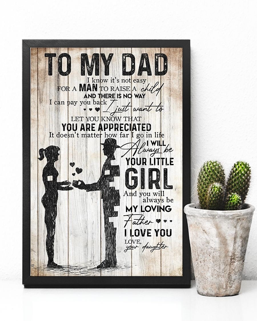 To My Dad Poster-A Loves Gift