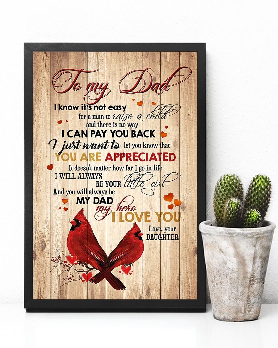 To My Dad Poster-A Loves Gift