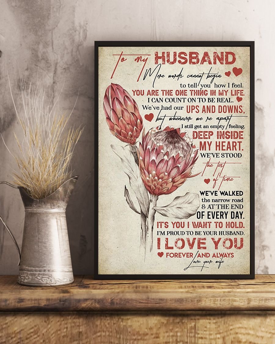 Perfect Gifts For Husband - To My Husband Poster-A Loves Gift