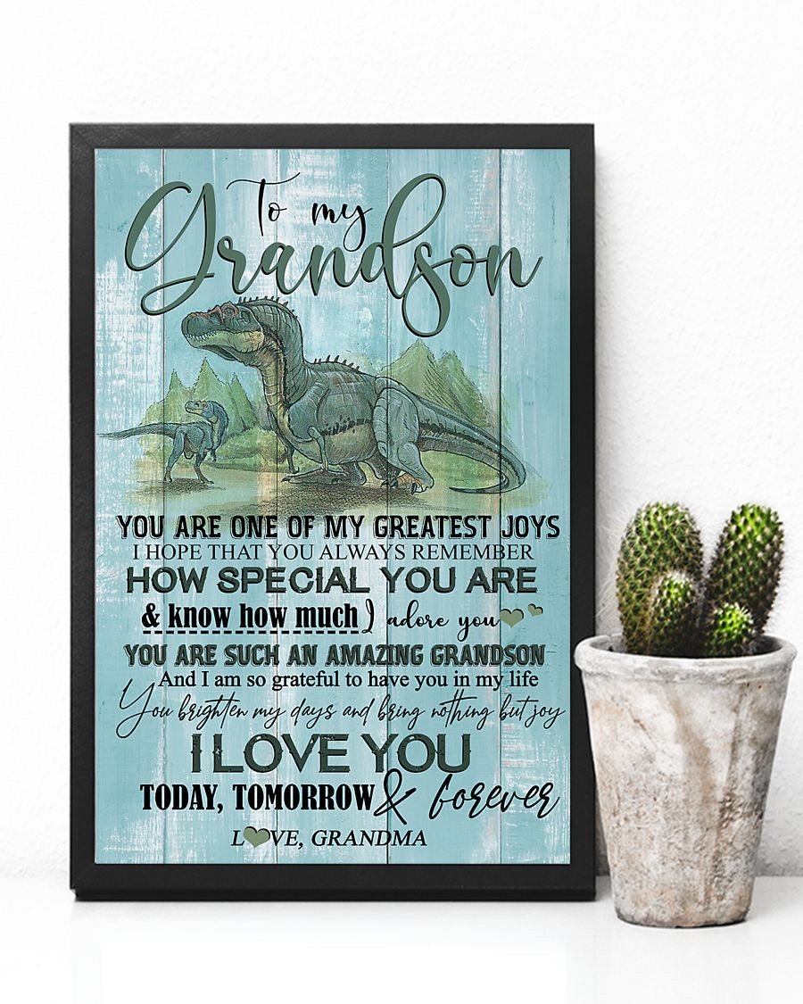 To My Grandson Poster-A Loves Gift