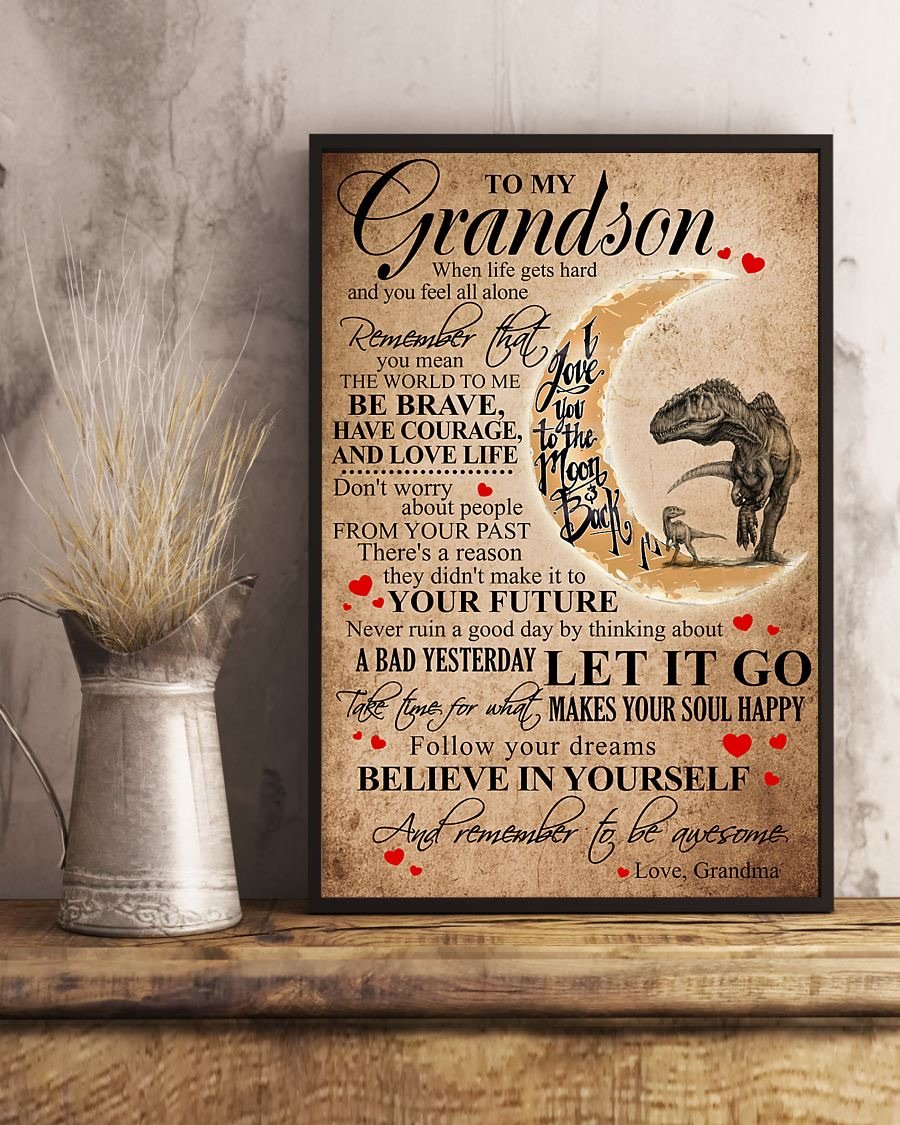 To My Grandson Poster-A Loves Gift