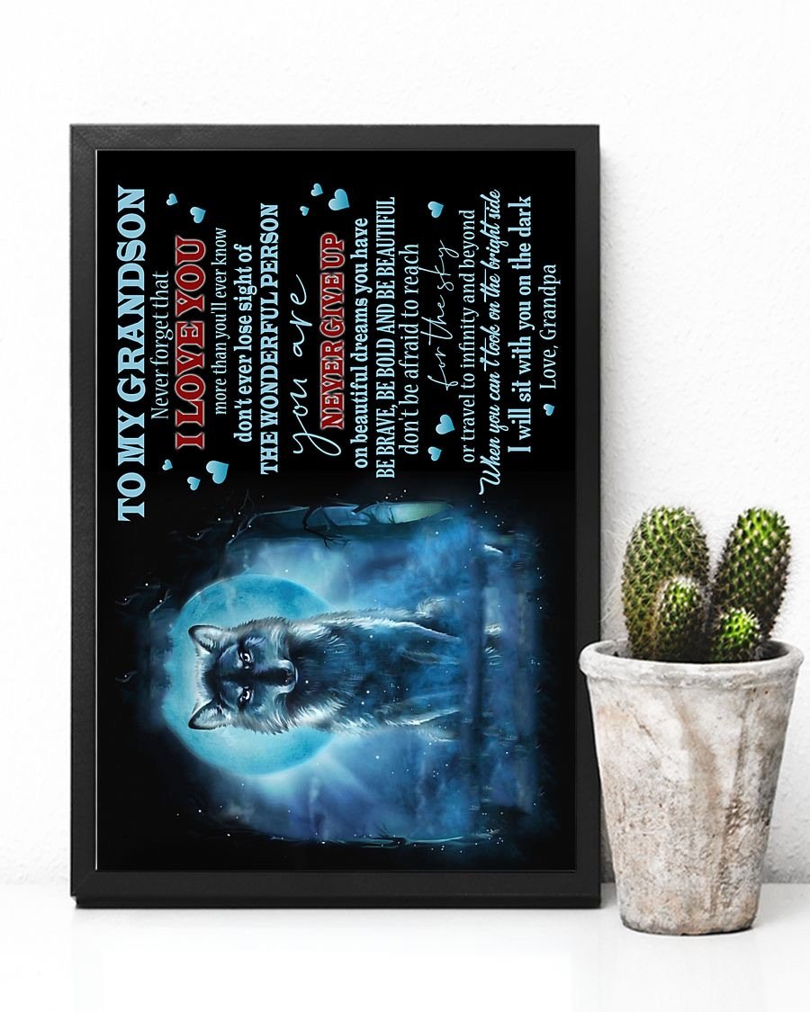 To My Grandson Poster-A Loves Gift