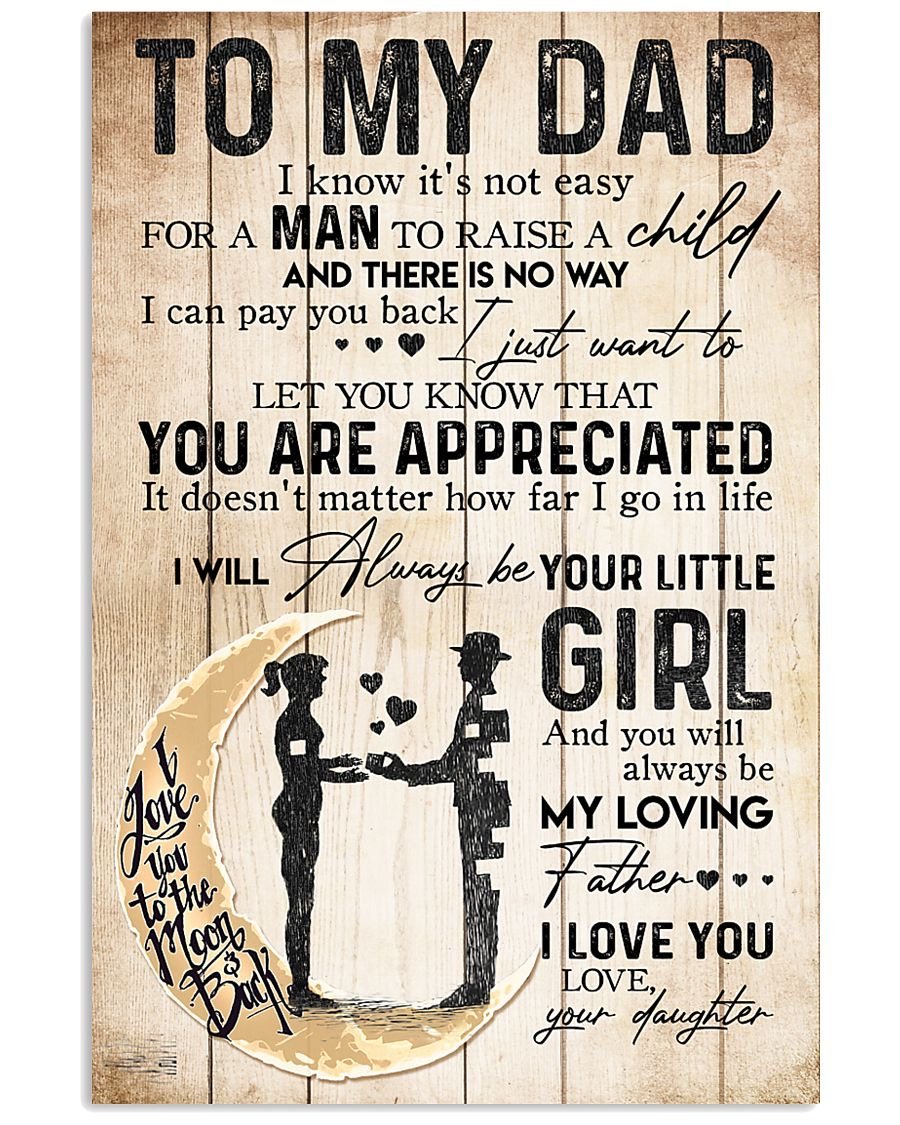 To My Dad Poster-A Loves Gift
