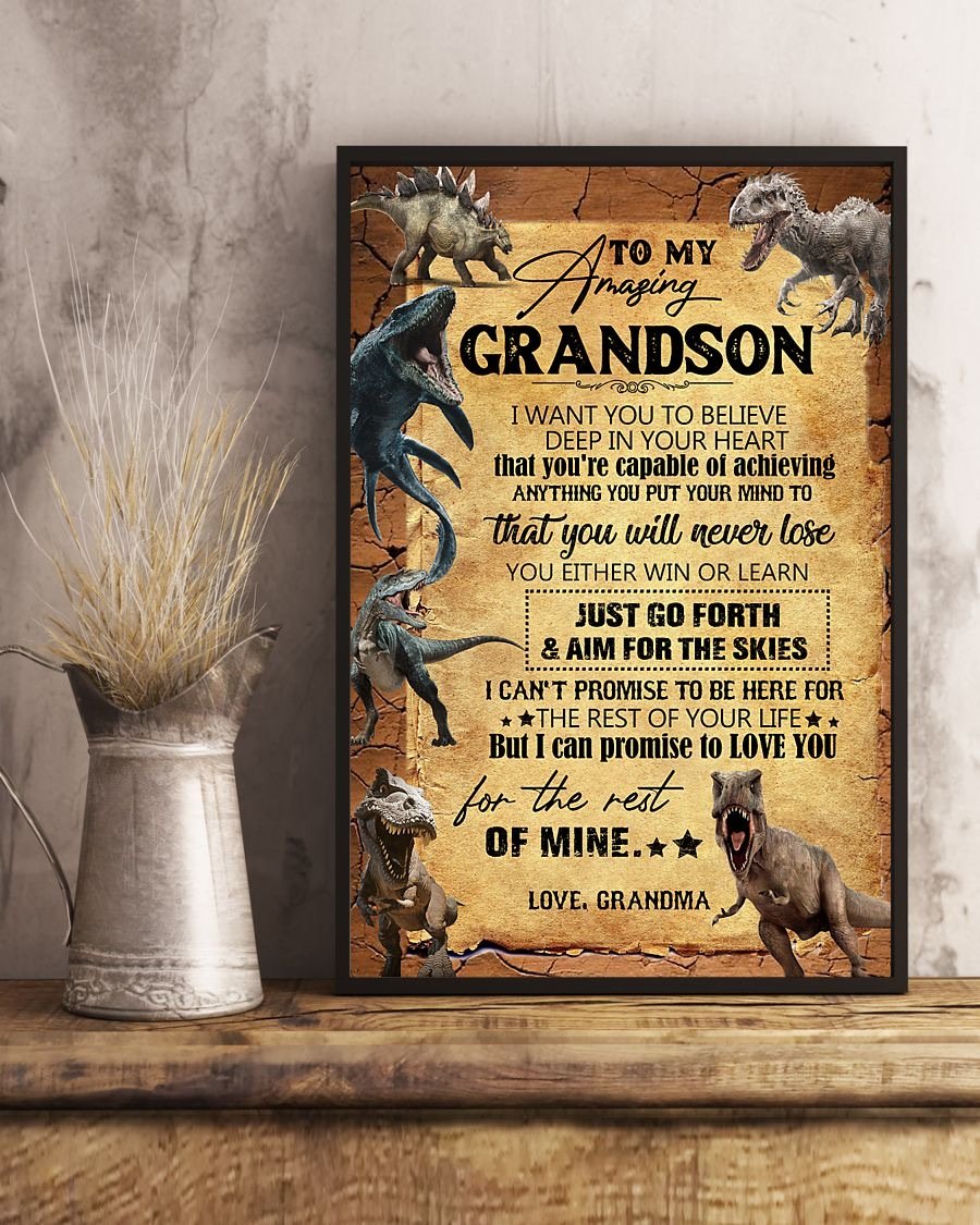To My Grandson Poster-A Loves Gift