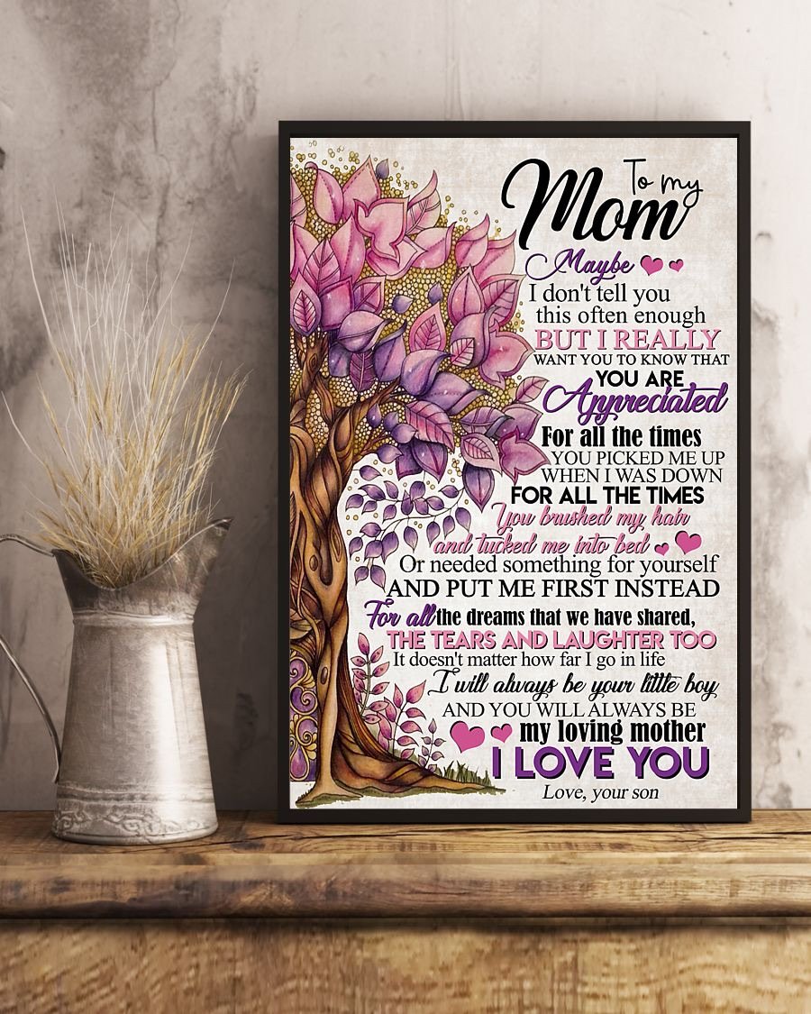 To My Mom Poster-A Loves Gift