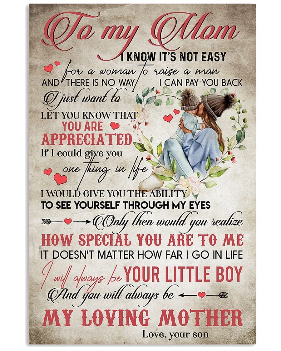 To My Mom Poster-A Loves Gift