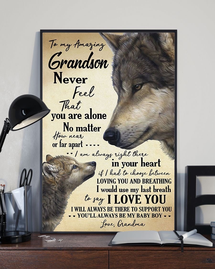 To My Grandson Poster-A Loves Gift