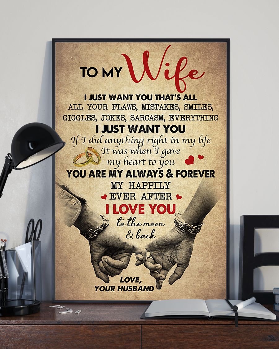 Perfect Gifts For Wife - To My Wife  Poster-A Loves Gift