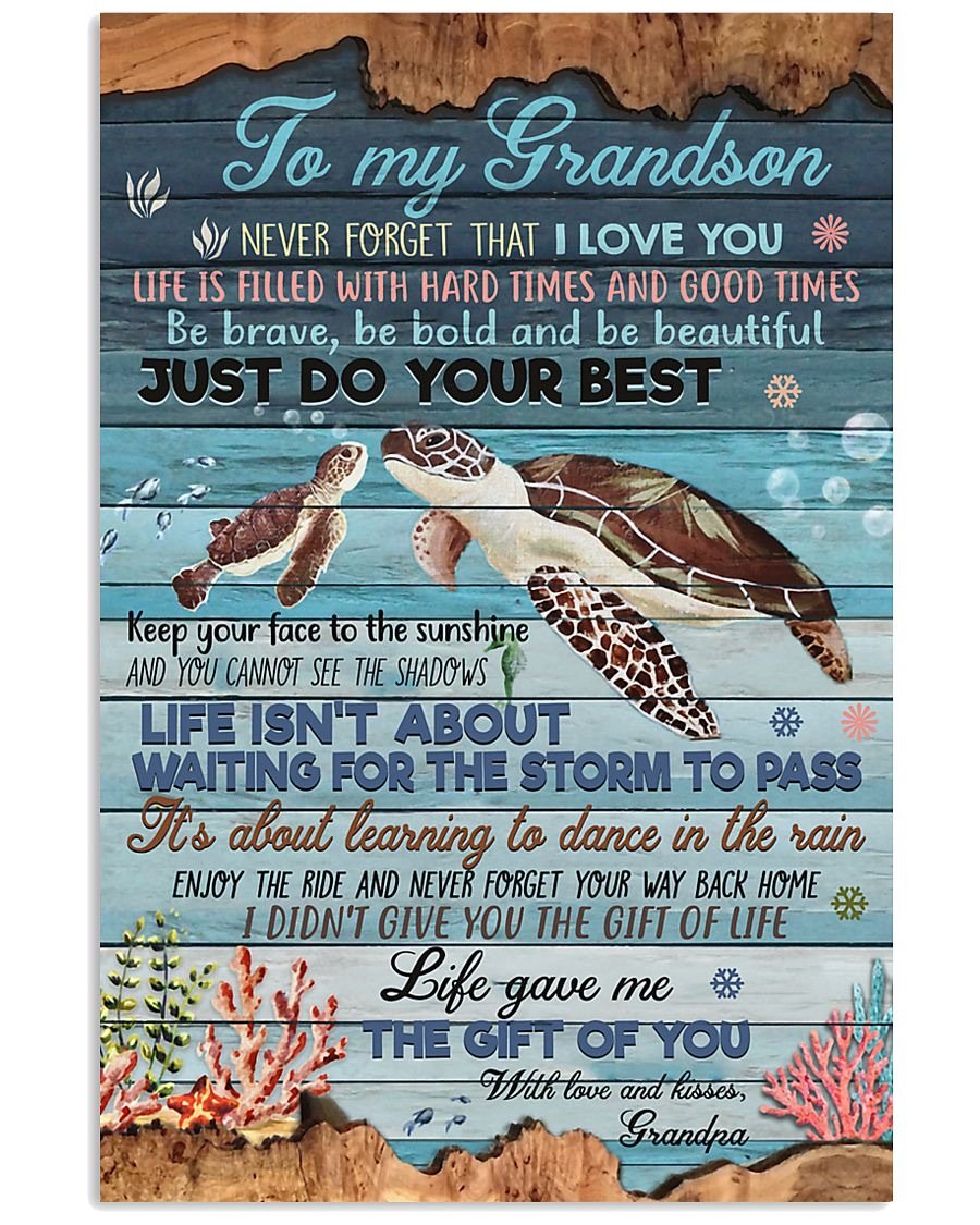 To My Grandson Poster-A Loves Gift