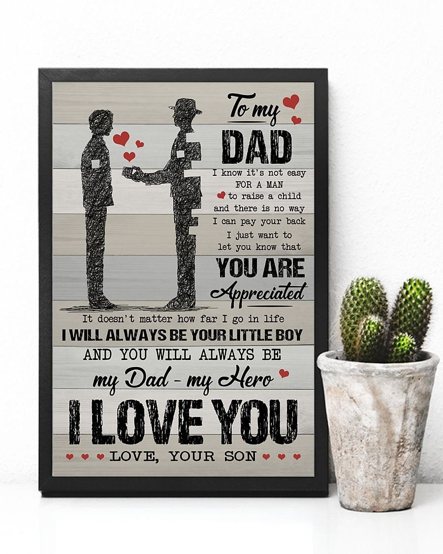 To My Dad Poster-A Loves Gift