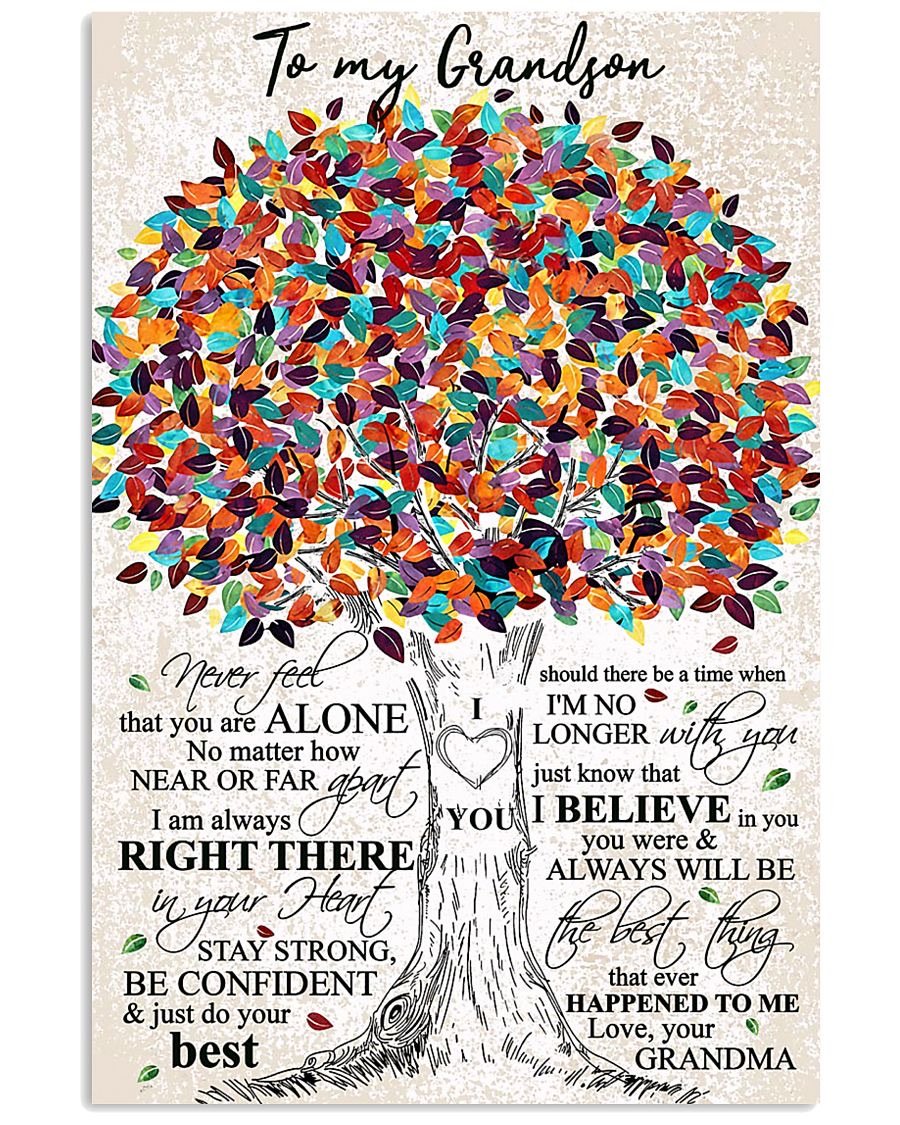 To My Grandson Poster-A Loves Gift