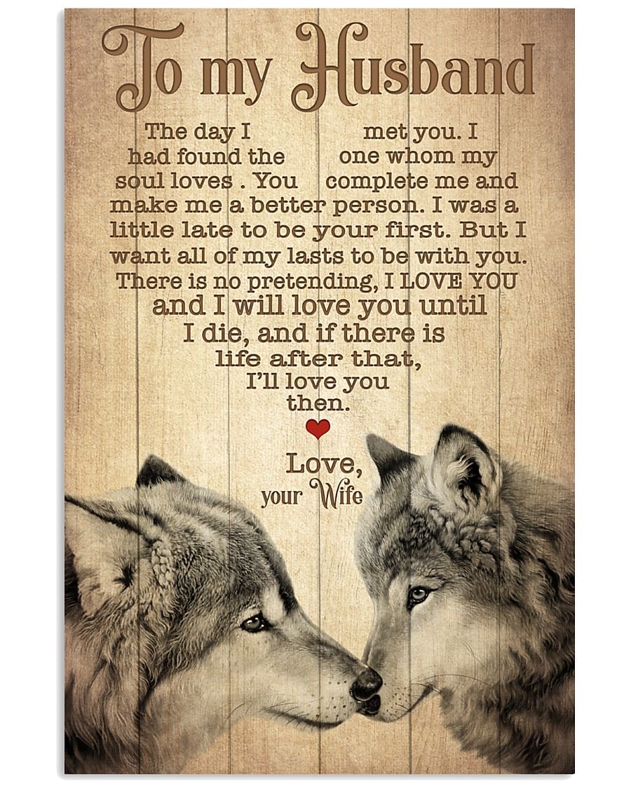 Perfect Gifts For Husband - To My Husband Poster-A Loves Gift
