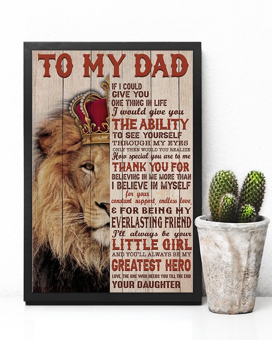 To My Dad Poster-A Loves Gift