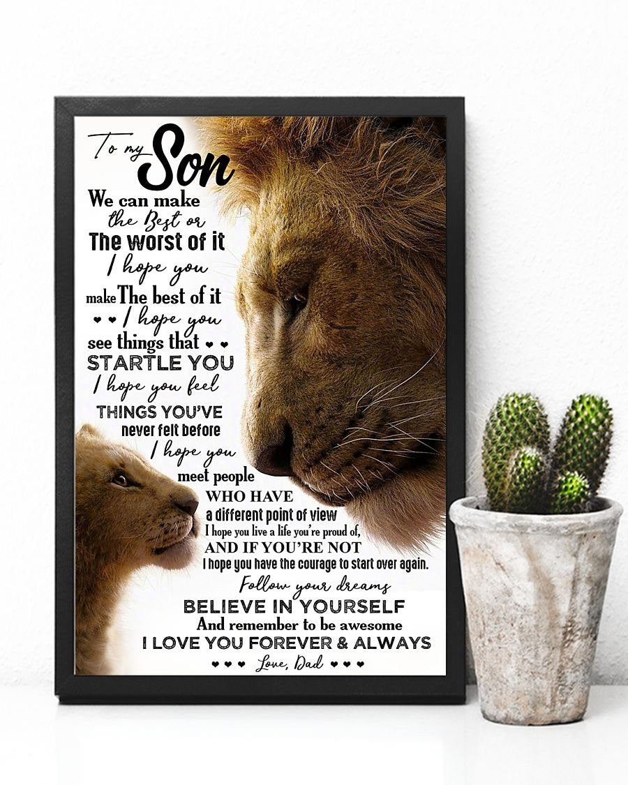To My Son Poster - Great Gifts For Your Son-A Loves Gift