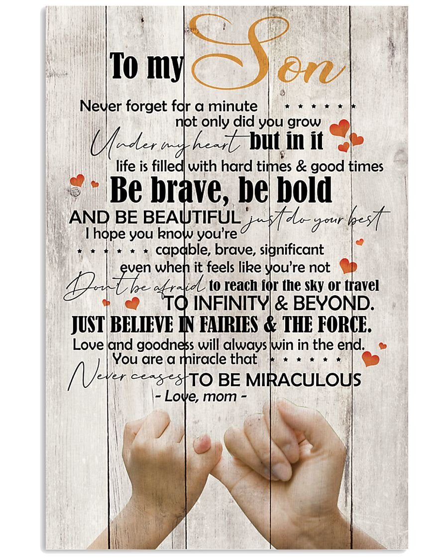 To My Son Poster - Great Gifts For Your Son-A Loves Gift