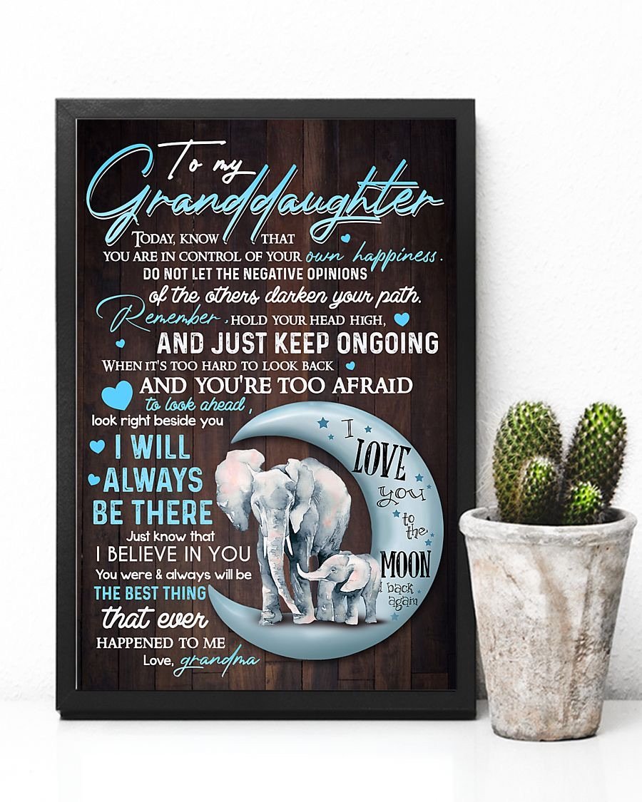 To My Granddaughter Poster-A Loves Gift