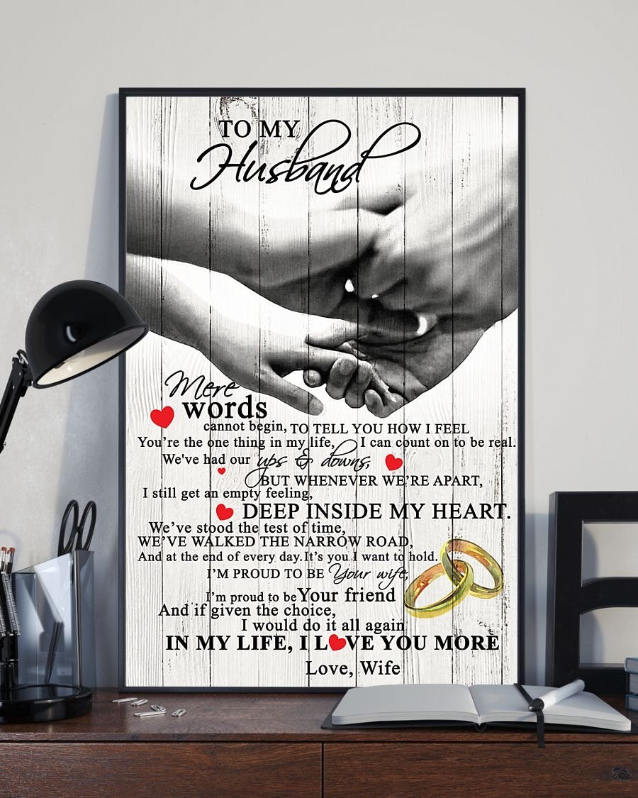 Perfect Gifts For Husband - To My Husband Poster-A Loves Gift