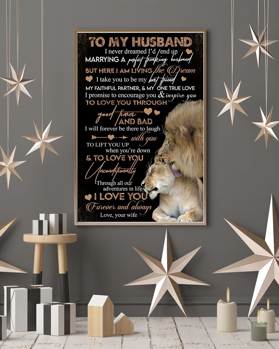 Perfect Gifts For Husband - To My Husband Poster-A Loves Gift
