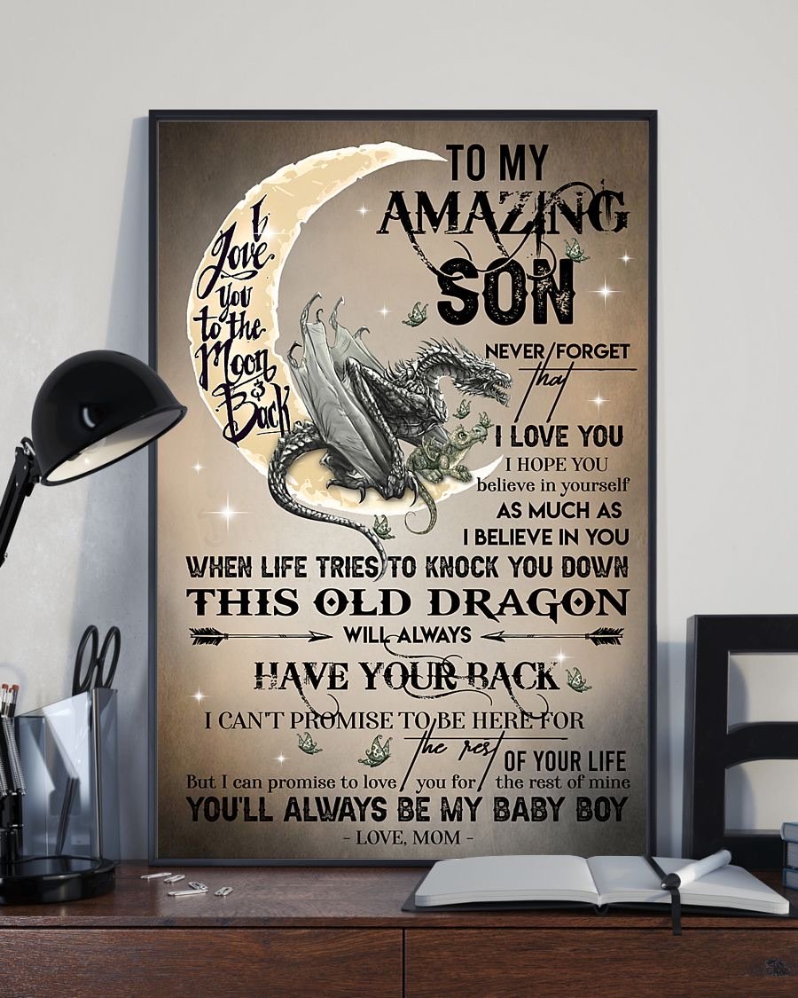 To My Son Poster - Great Gifts For Your Son-A Loves Gift