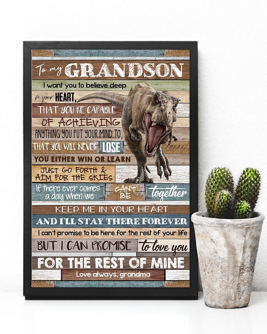 To My Grandson Poster-A Loves Gift