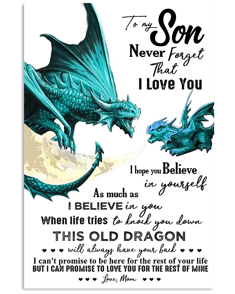 To My Son Poster - Great Gifts For Your Son-A Loves Gift