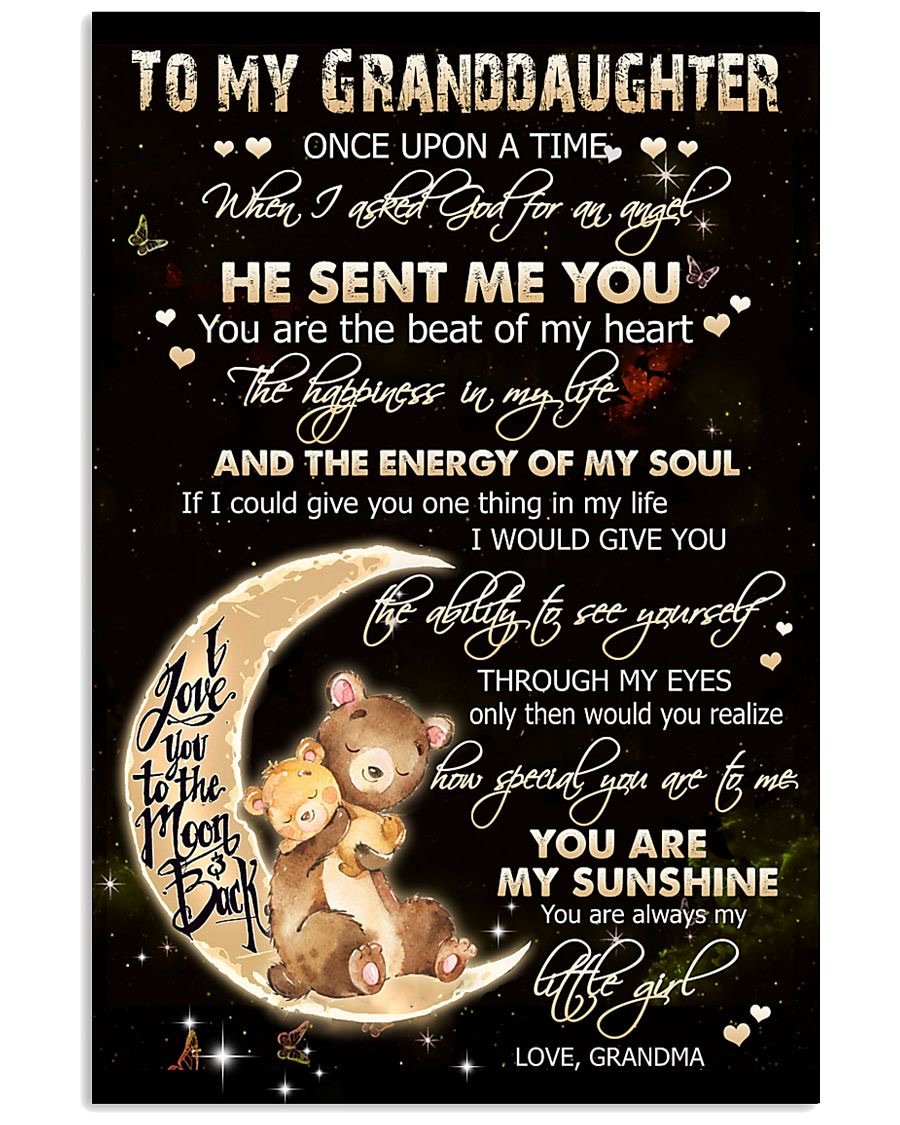 To My Granddaughter Poster-A Loves Gift