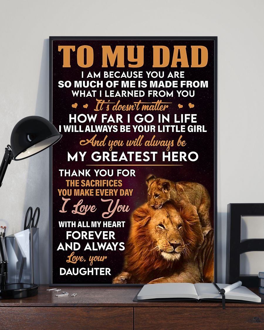 To My Dad Poster-A Loves Gift