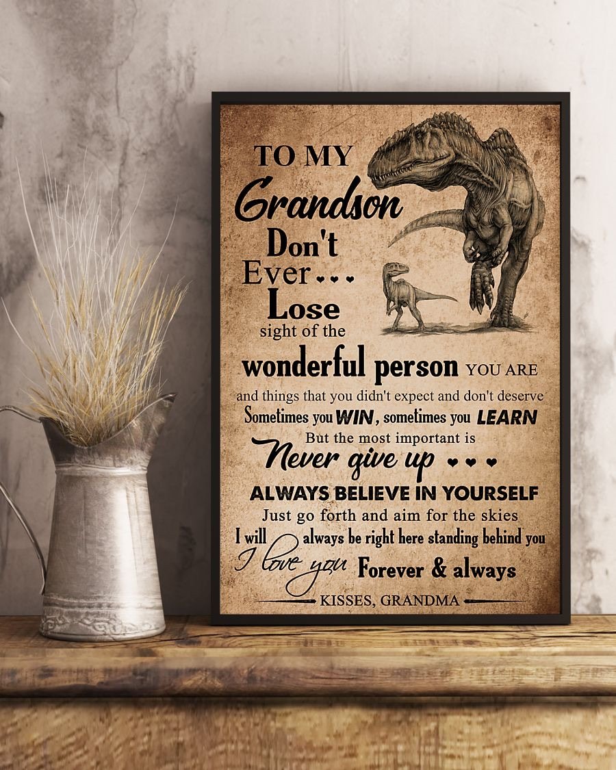 To My Grandson Poster-A Loves Gift