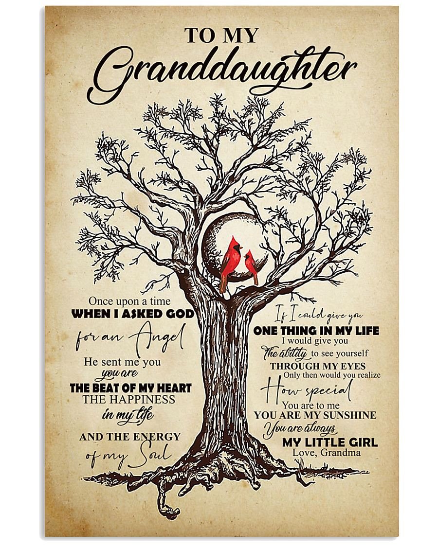 To My Granddaughter Poster-A Loves Gift
